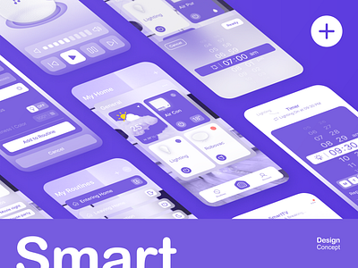 Smrt – Make your home smarter animation app design ui ux