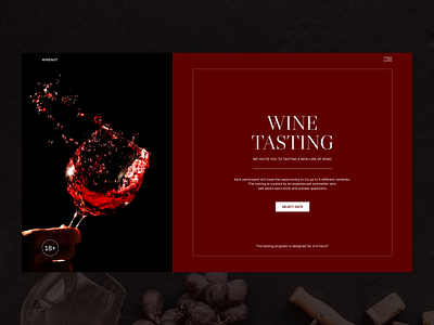 Concept wine tasting design figma interface photoshop shop site tasting ui webdesign wine