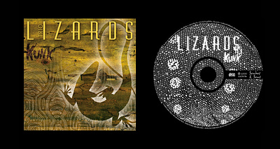 Kunk - Lizards Trio graphic design