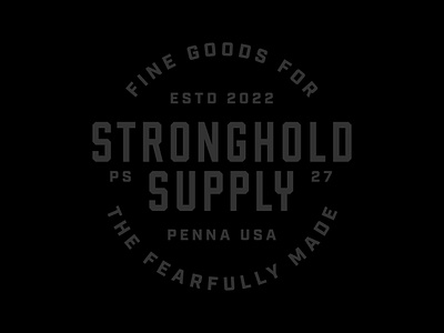 Stronghold Supply Alternate Logos alternate logo bold brand design brand identity branding design logo logo design minimalist strong type