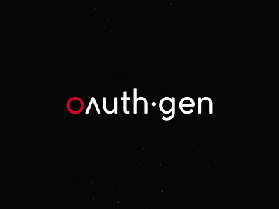 OAuthGen branding and web branding design logo typography ui ux