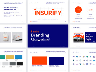 Insurify Branding Guideline branding color icon visual visual language