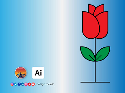 Rose Flower Drawing designs, themes, templates and downloadable graphic  elements on Dribbble