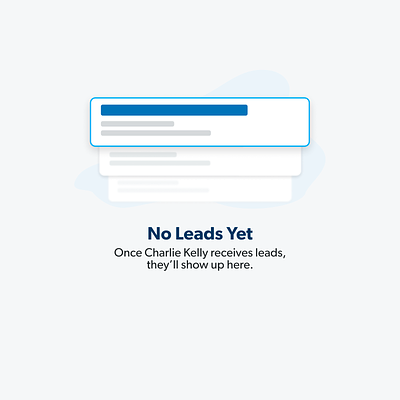 Empty Leads List admin application card empty empty list empty state graphic design icon illustration leads list no results product product design results search ui ux