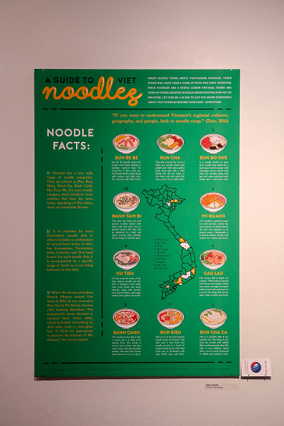 A Guide to Viet Noodles Infographic branding design drawing graphic design illustration poster typography