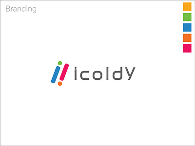 icoldy, logo branding for thecnology company 3d animation branding design graphic design illustration logo motion graphics ui vector
