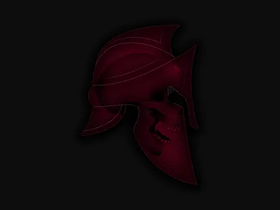 Spartan Skully art ill illustration skull spartan vector