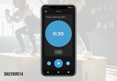 DailyUI - Countdown Timer 014 app challenge dailyui dailyui014 darkmode design mobile time timer ui