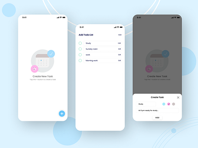 Todo/Task App Ui Design 2023 game desing dailytasks food app design getthingsdone staymotivated stayorganized taskgoals ui