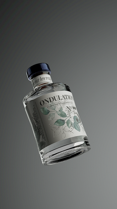 Gin Bottle - 3D Product Visualization 3d cinema4d lighting motion graphics redshift rendering texturing