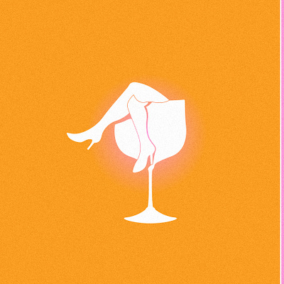 Drink Up alcohol boots branding design drinking glass graphic design heels illustration legs logo sexy wine