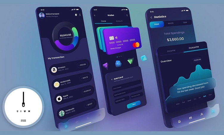 A Wallet App design by Design Digger on Dribbble