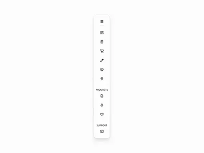 User Account Sidebar Navigation design ux