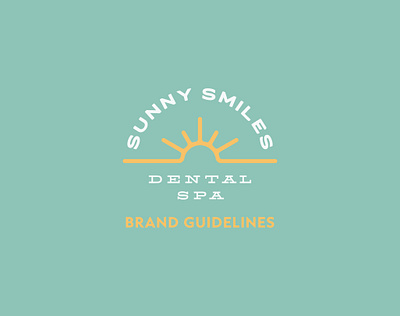 Sunny Smiles Dental Spa Visual Brand Identity branding dental dental spa design graphic design logo visual brand identity