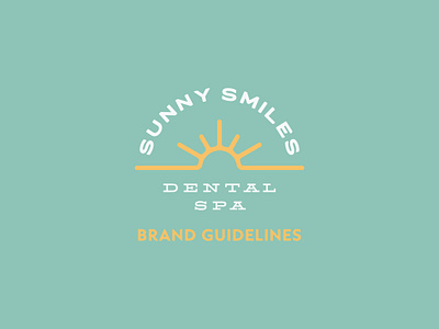 Sunny Smiles Dental Spa Visual Brand Identity branding dental dental spa design graphic design logo visual brand identity