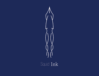Squid Ink graphic design logo vector