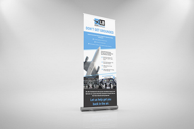 Pull up banner design for Aircraft Engineering company adobe banner branding design graphic design illustration layout logo