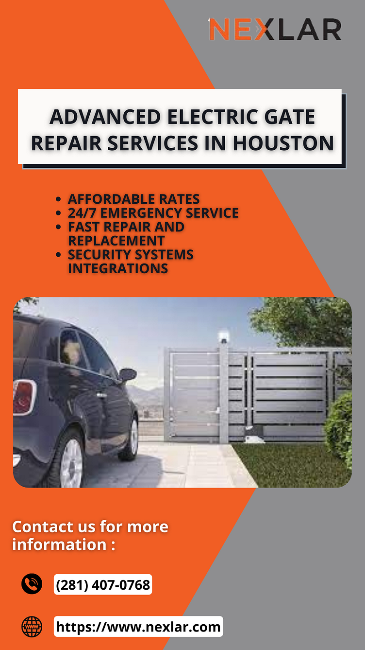 Advanced Electric Gate Repair Services in Houston by Nexlar Security on