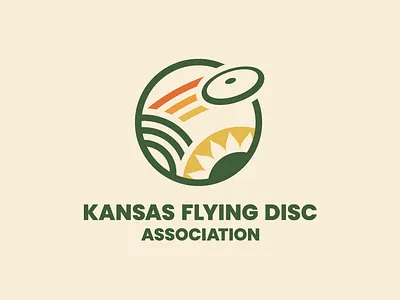Kansas Flying Disc Association association brand brand identity branding color palette disc golf flying disc frisbee history kansas organization vintage