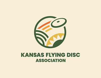 Kansas Flying Disc Association association brand brand identity branding color palette disc golf flying disc frisbee history kansas organization vintage