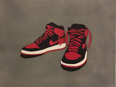Air Jordan 1s air jordan canvas illustration jordan jordans nike sneakers spraypaint