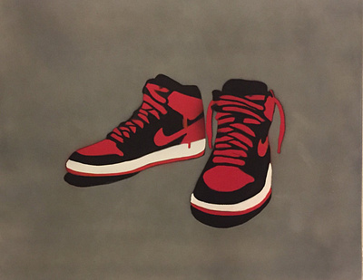 Air Jordan 1s air jordan canvas illustration jordan jordans nike sneakers spraypaint