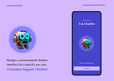 Conversational chatbot interface app design figma