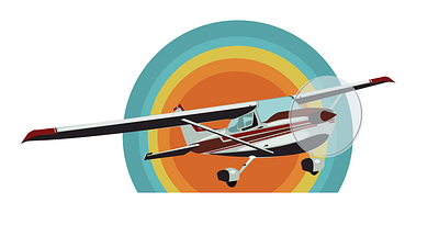 Flight School Cessna branding graphic design illustration merchandise
