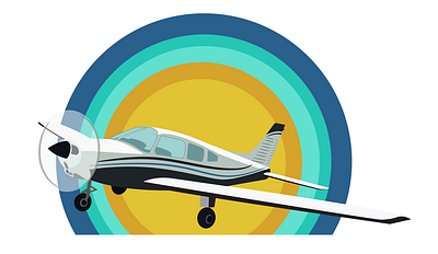 Flight School Piper branding graphic design illustration merchandise