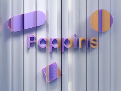 Type Explorations #06 3d b3d blender font illustration poppins render type