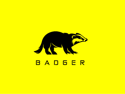Badger Logo 3d animal badger badger logo for sale branding graphic design logo mammal raccoon ratel skunks stinktier striped typography ui ux vector wild wild logo wildlife