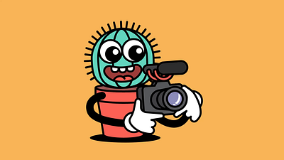 Sticky Boy animation cactus camera creator filmmaker illustration maker video vlog