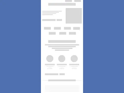 Wireframe of a landing page landing page low fidelity sketch ux design wirefram