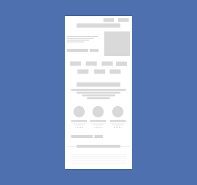 Wireframe of a landing page landing page low fidelity sketch ux design wirefram