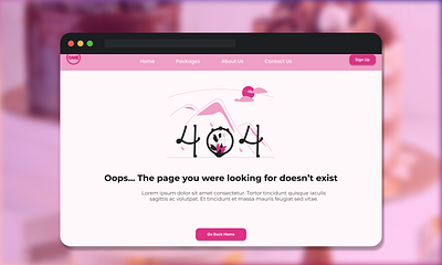 404 ERROR PAGE DAILY UI CHALLENGE-DAY 8 design graphic design ui ux