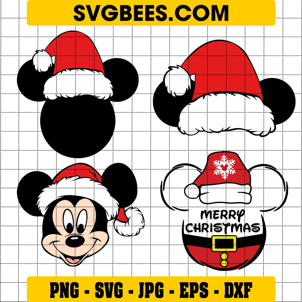 Disney Character Mickey Mouse SVG and PNG - SVGbees