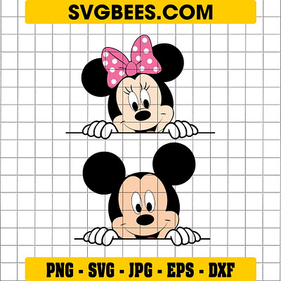 Peeking Mickey Mouse SVG peeking mickey mouse svg svgbees