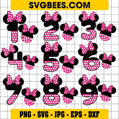 Minnie Mouse Birthday SVG minnie mouse birthday svg svgbees