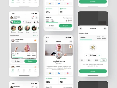 Sawerin - Crowdfunding app app app design charity clean community crowdfunding design donate donate app donation donation app financial fund rising giving ios mobile app support ui uiux ux