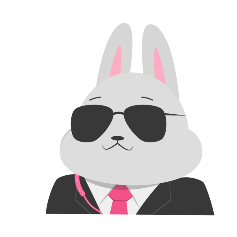 Rabbit Spy 2d animation design emoji flat gif illustration logo motion motion graphic rabbit spy sticker ui