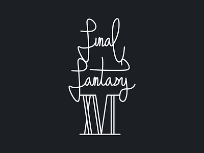 #dailylogochallenge - Lettering practice - Final Fantasy XVI branding design graphic design logo typography vector