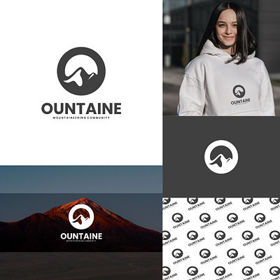 Ountain Logo adventure art brand brand design branding company design graphic graphic design icon illustration landscape logo logo design mountain nature outdoor symbol travel vector