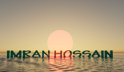 Sunset Scenery Background 3d animation branding logo motion graphics