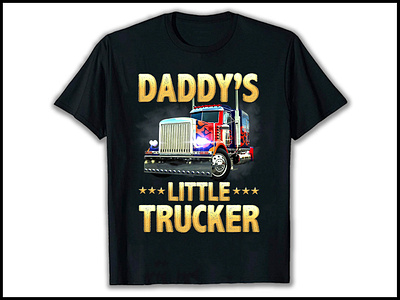 Trucker T-shirt Design apperal design graphic design retro vintage tshirt t shirt t shirt desgn tee truck trucker trucker t shirt design trucker tshirt tshirt