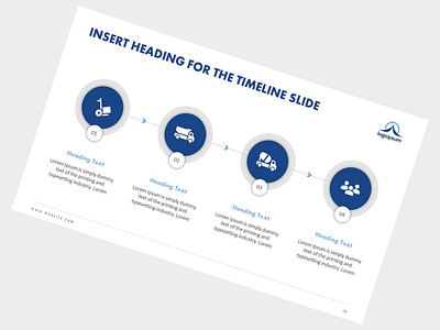 The Timeline Slide companyprofiledesign design infographic pitch deck powerpoint presentation profile proposal slide social templatedesign