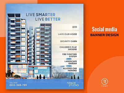 Real estate social media marketing banner ad banner advertising building construction cover photo facebook google ads hero banner instagram landing page manipulation marketing post minimal real estate social media social media pack template ui web page web slide