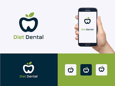 Diet dental logo design. Apple with teeth logo. wellness logo app apple apps logo branding dental dental care design diet gradient logo illustration logo logo design logo maker nature dental nature logo teeth ui vector