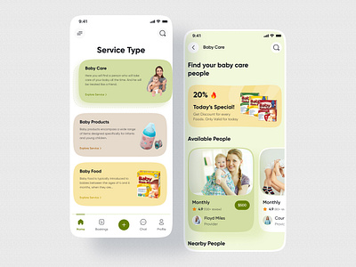 Baby Care App UI Design app baby baby care app ui design baby foods baby products colors design e commerce figma design figma ui graphic design shop store typography ui ui design uiuxdesign