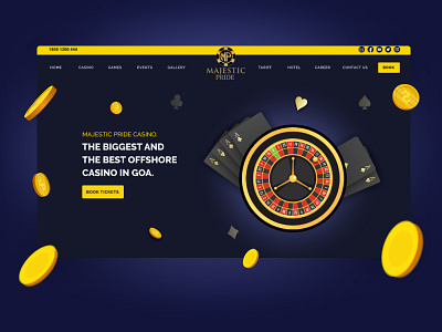 Majestic Pride Casino admin dashboard animation branding casino website casiono ui design crm dark theme luxury branding ui ui ux