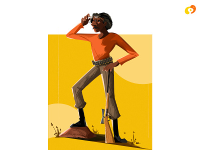 No target escapes my sight - Hunter view 2d 2d illustration adobe illustrator character character style characterdesign coolers focus hunter hunter view illustration lighting photoshop target vector illustration wild